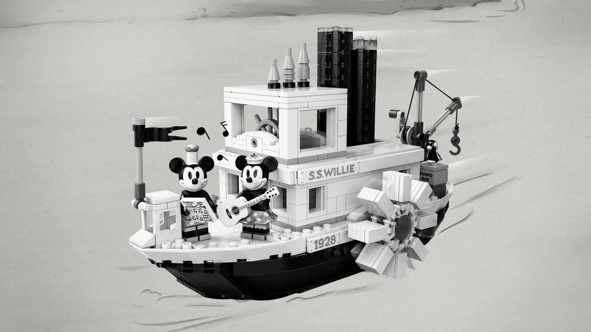 LEGO Steamboat Willie 21317 - 751 Stukken - 2 Minifiguren