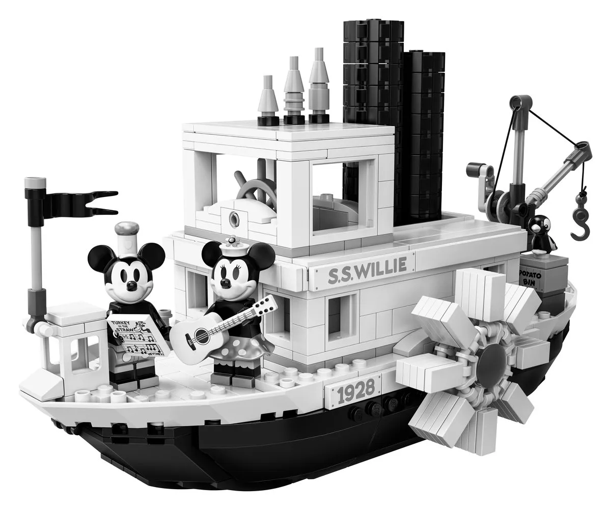 LEGO Steamboat Willie 21317 - 751 Stukken - 2 Minifiguren