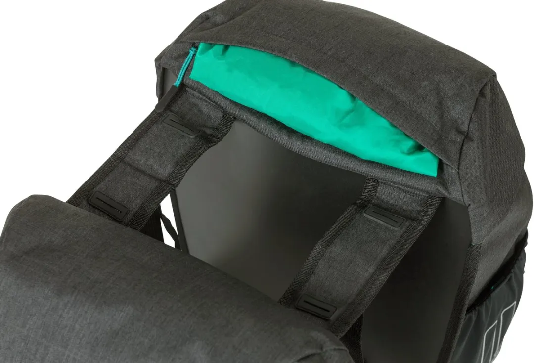 Basil Discovery Dubbele Fietstas - 18L - Zwart