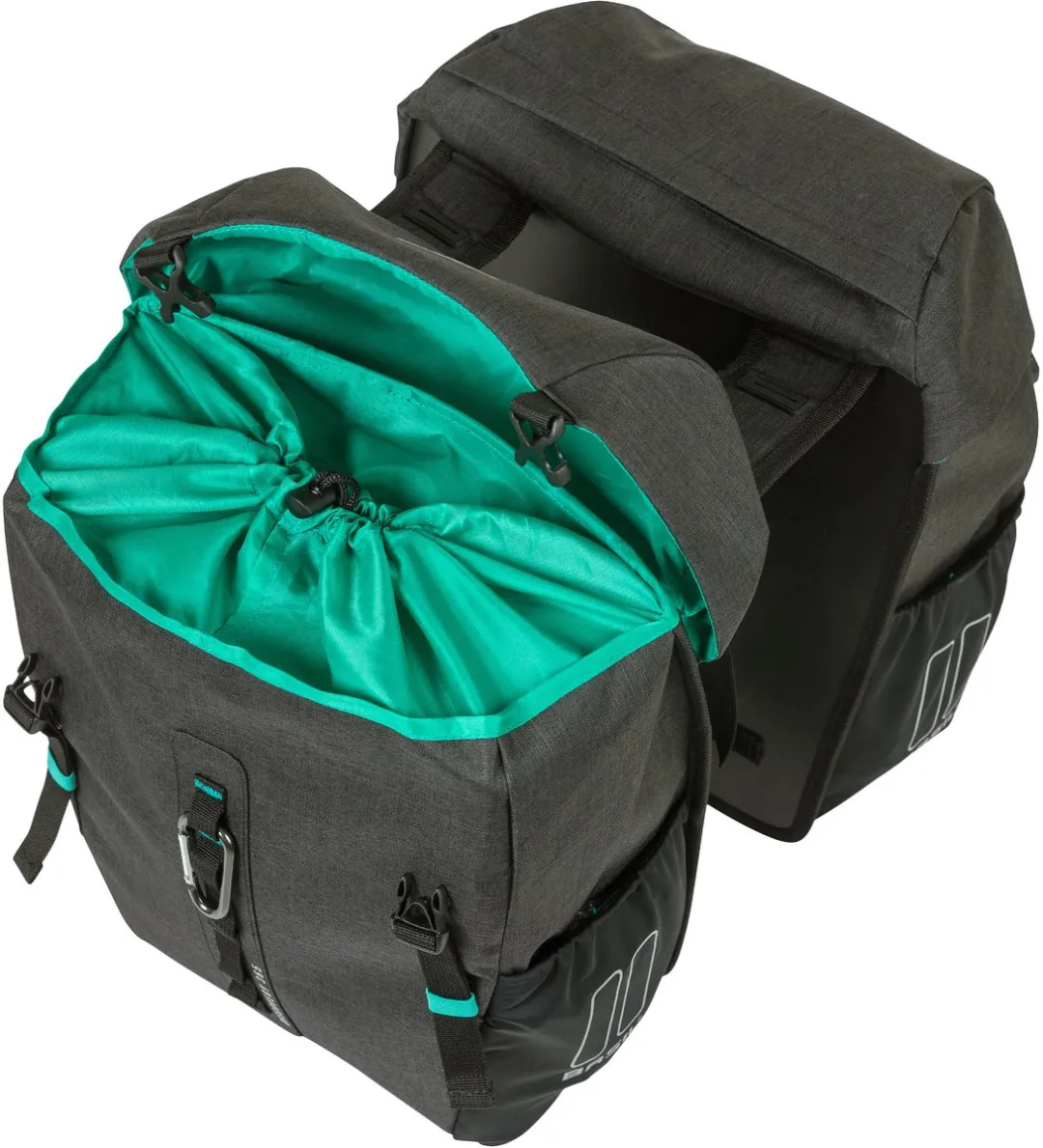 Basil Discovery Dubbele Fietstas - 18L - Zwart