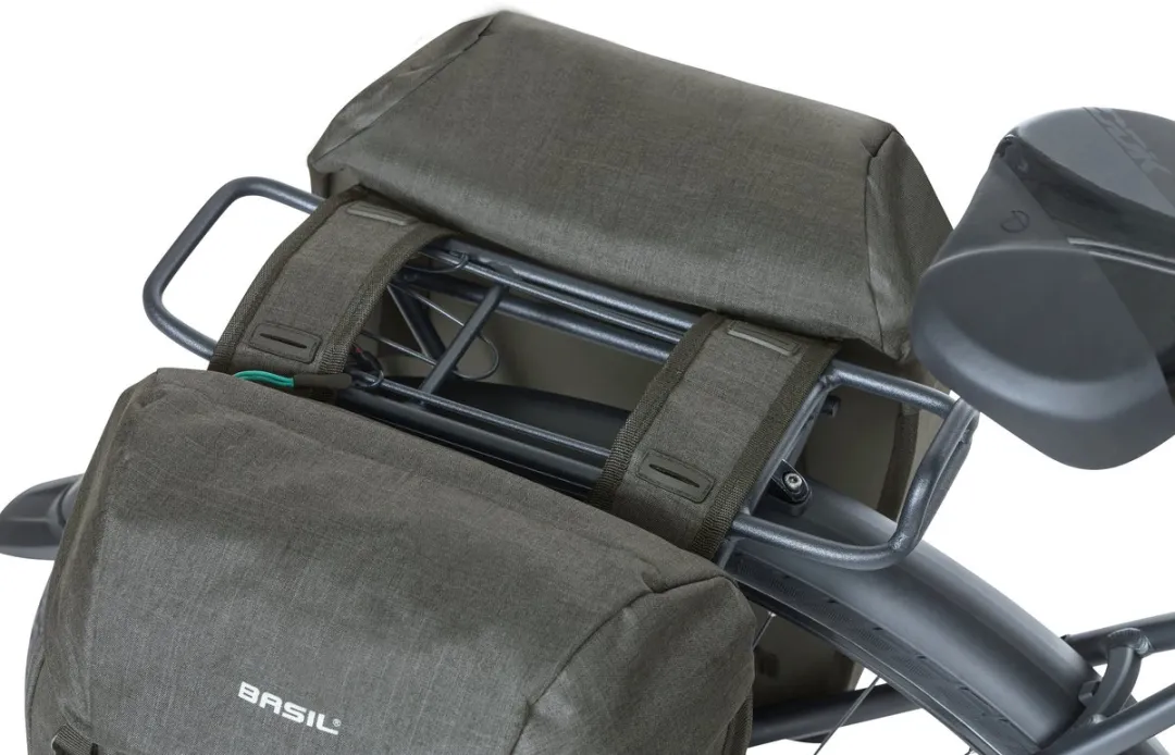 Basil Discovery Dubbele Fietstas - 18L - Zwart - afbeelding 6 van 6