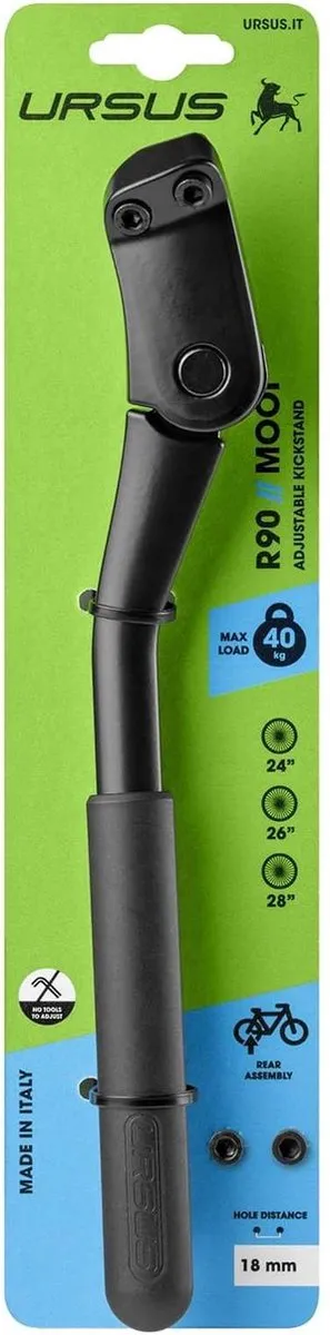 Ursus Mooi+ Anti-noise Achterstandaard 18mm - Zwart