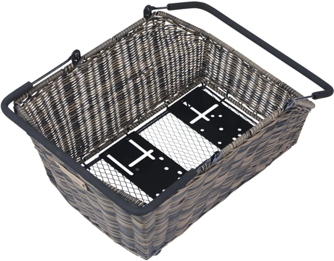 Basil Cento Rattan Look Fietsmand Achter - 22L - Bruin