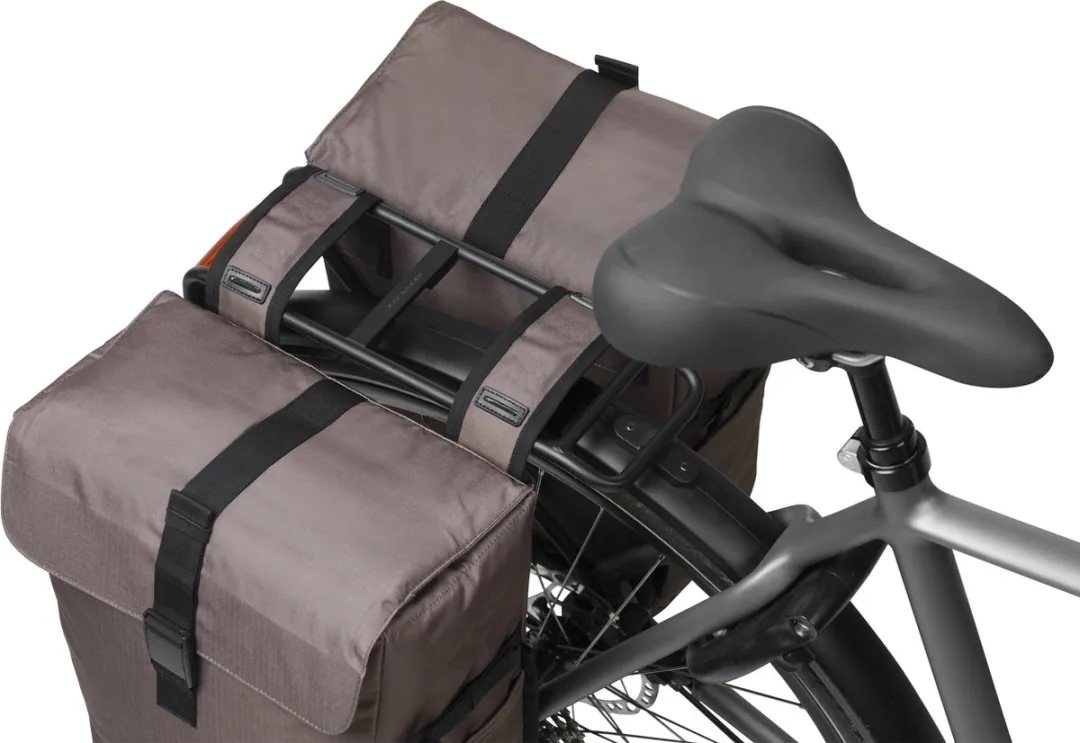 Basil Move Dubbele Fietstas 30L - Bruin