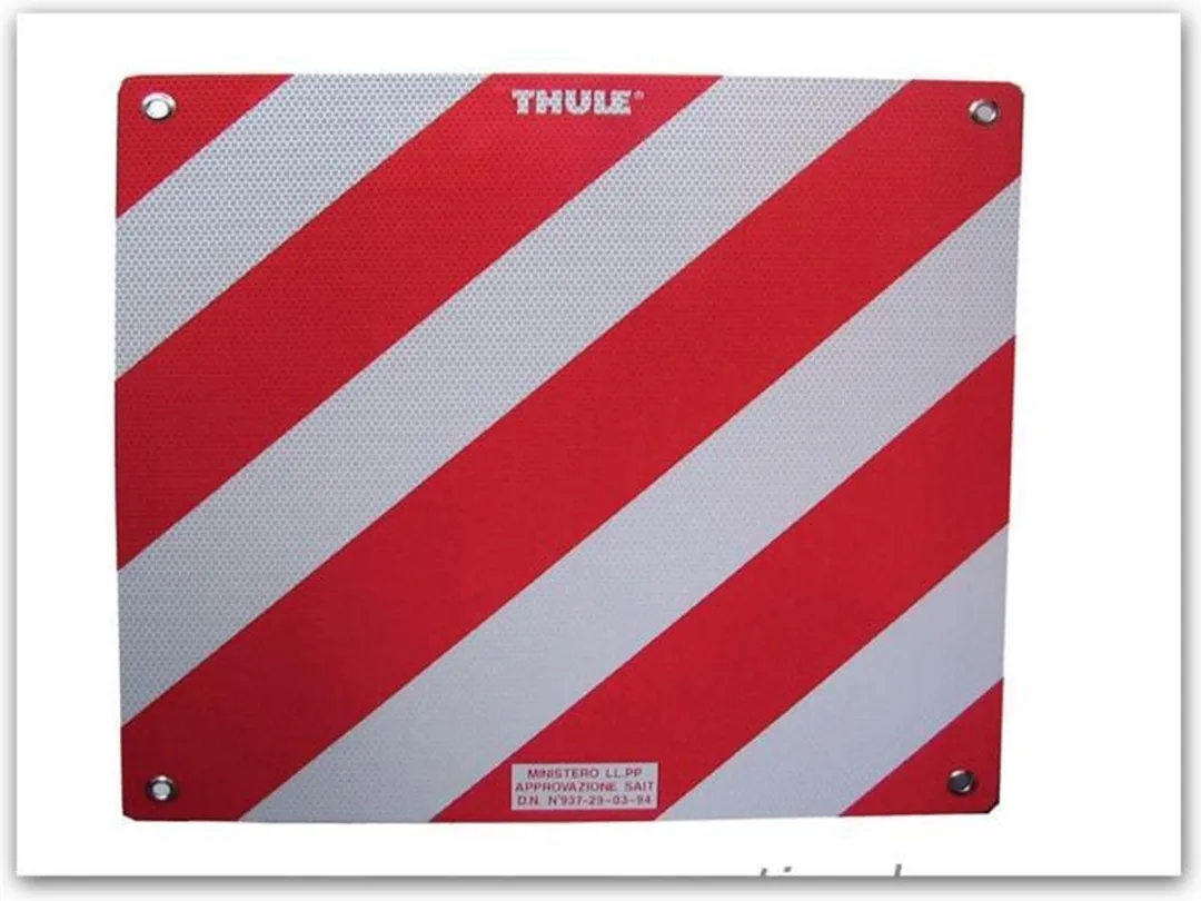 Thule Gevarenplaat Italië - Rood/Wit