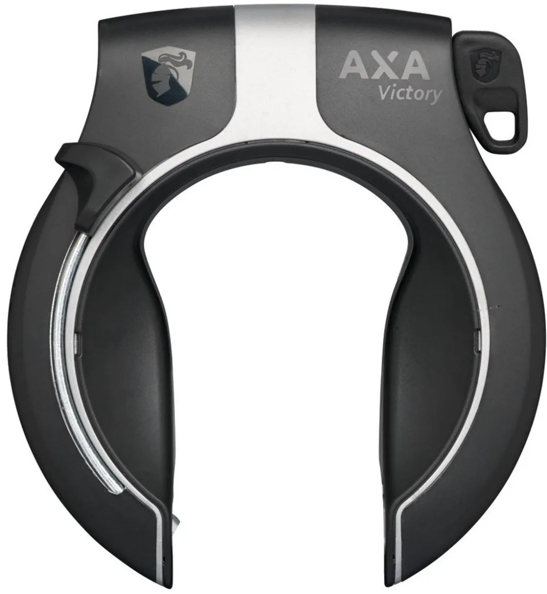 AXA Victory Ringslot - glanzend zwart/grijs