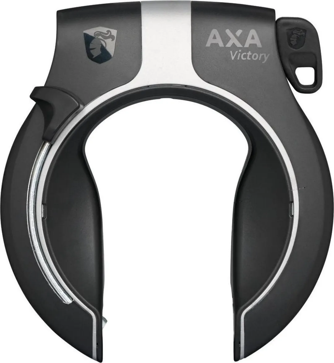 AXA Victory Ringslot - glanzend zwart/grijs