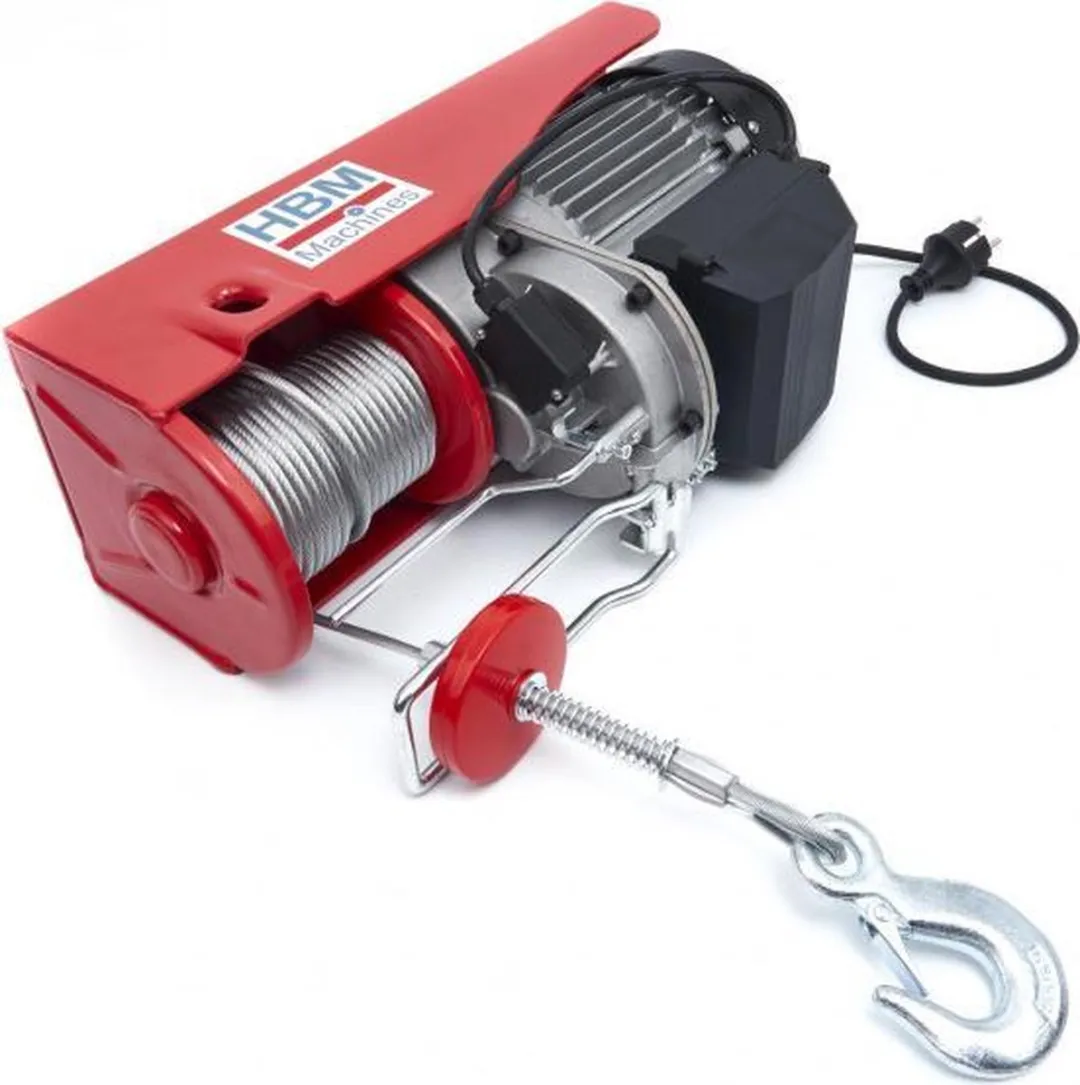 HBM machines Elektrische Takel 400 Kg - Rood