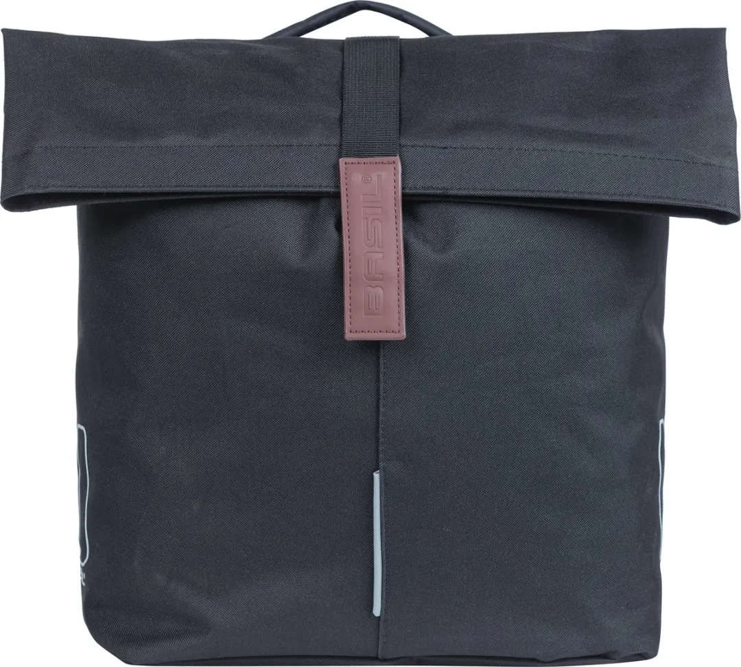 Basil City Dubbele Fietstas MIK 28-32L - Zwart