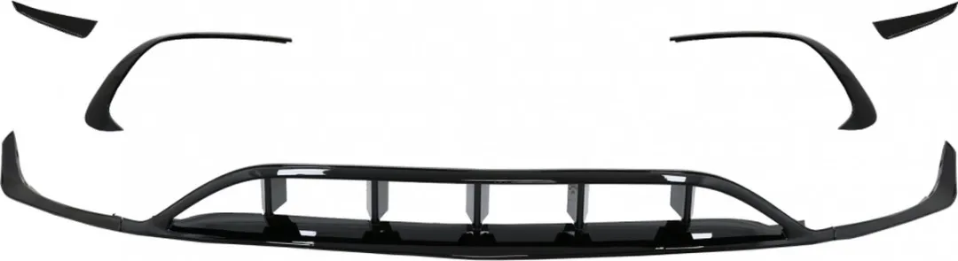 Mercedes-Benz A-Klasse W176 Voordeelpakket - Bumper Splitter & Zijkantflaps - 8 Stuks