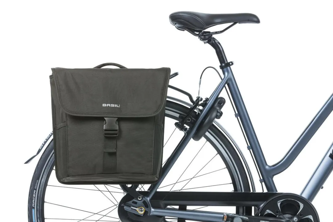 Basil GO Dubbele Fietstas MIK 16L - Zwart