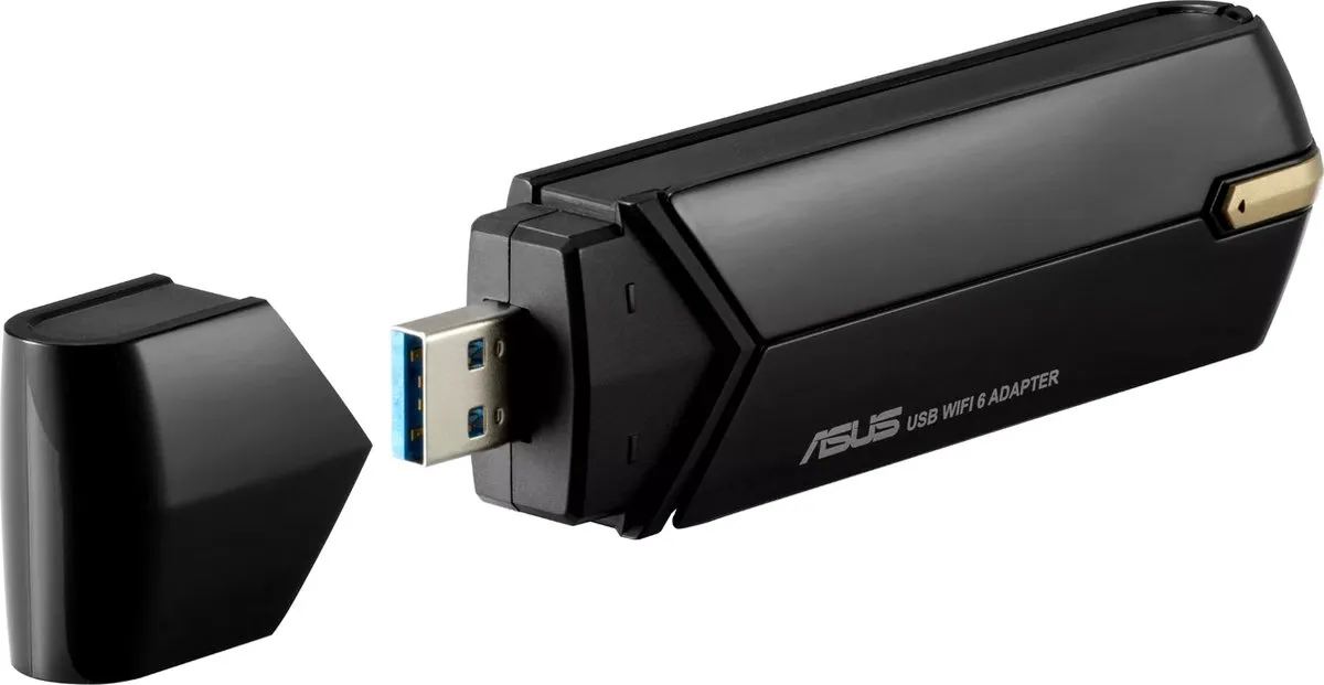 ASUS USB-AX56 - WiFi Adapter - WiFi 6 - AX - Zwart -  Zonder Cradle