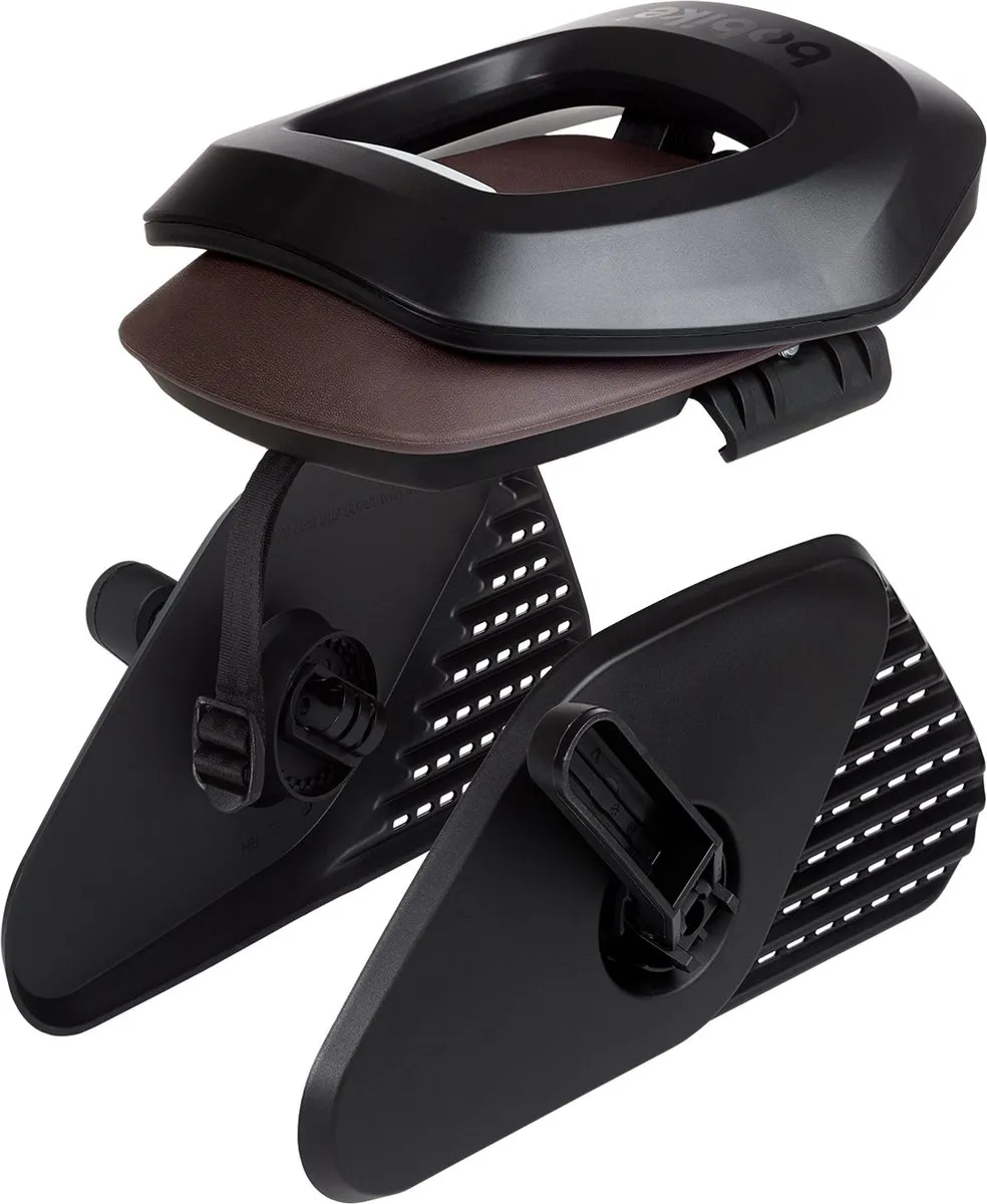 Bobike One Junior Achterzitje - tot 35kg - Zwart/Bruin