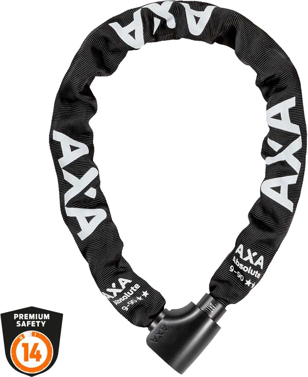 AXA Absolute 9-90 ART 2 Kettingslot 90cm - Zwart