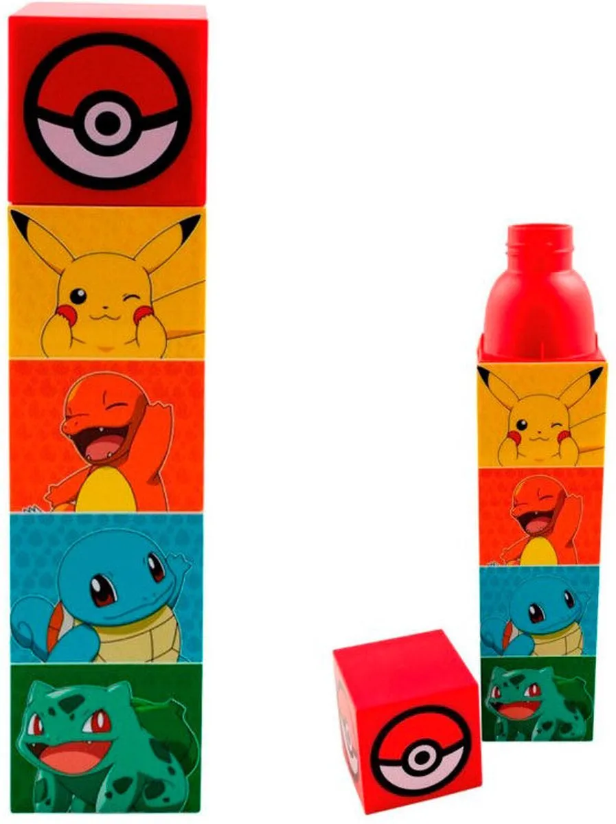 Pokémon Sportfles 650ml - Rood/Geel/Blauw/ Groen - afbeelding 6 van 6
