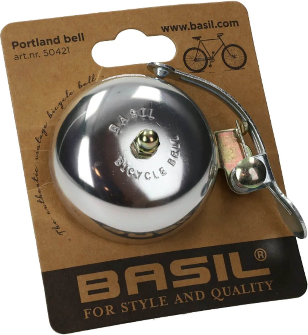 Basil Portland Bell Aluminium - 55mm Roségoud