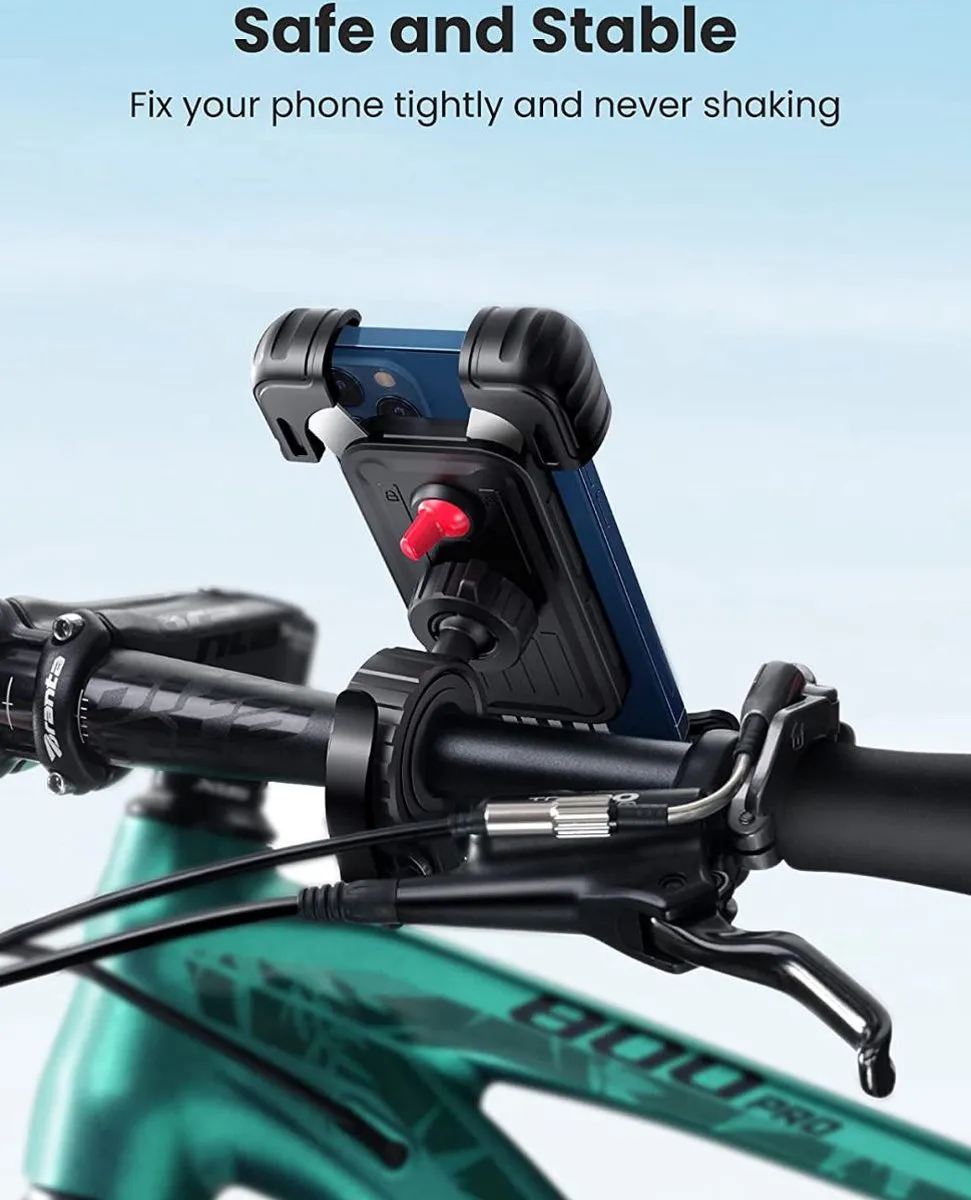 Ugreen Telefoonhouder Fiets 60548 - 4.6-6.8 Inch - Zwart - afbeelding 6 van 6