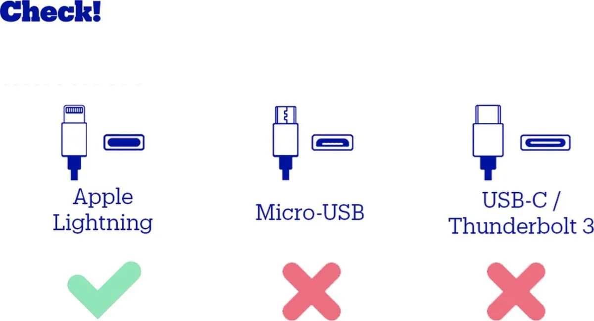TCL iPhone USB-C naar Lightning Kabel 1m - Wit