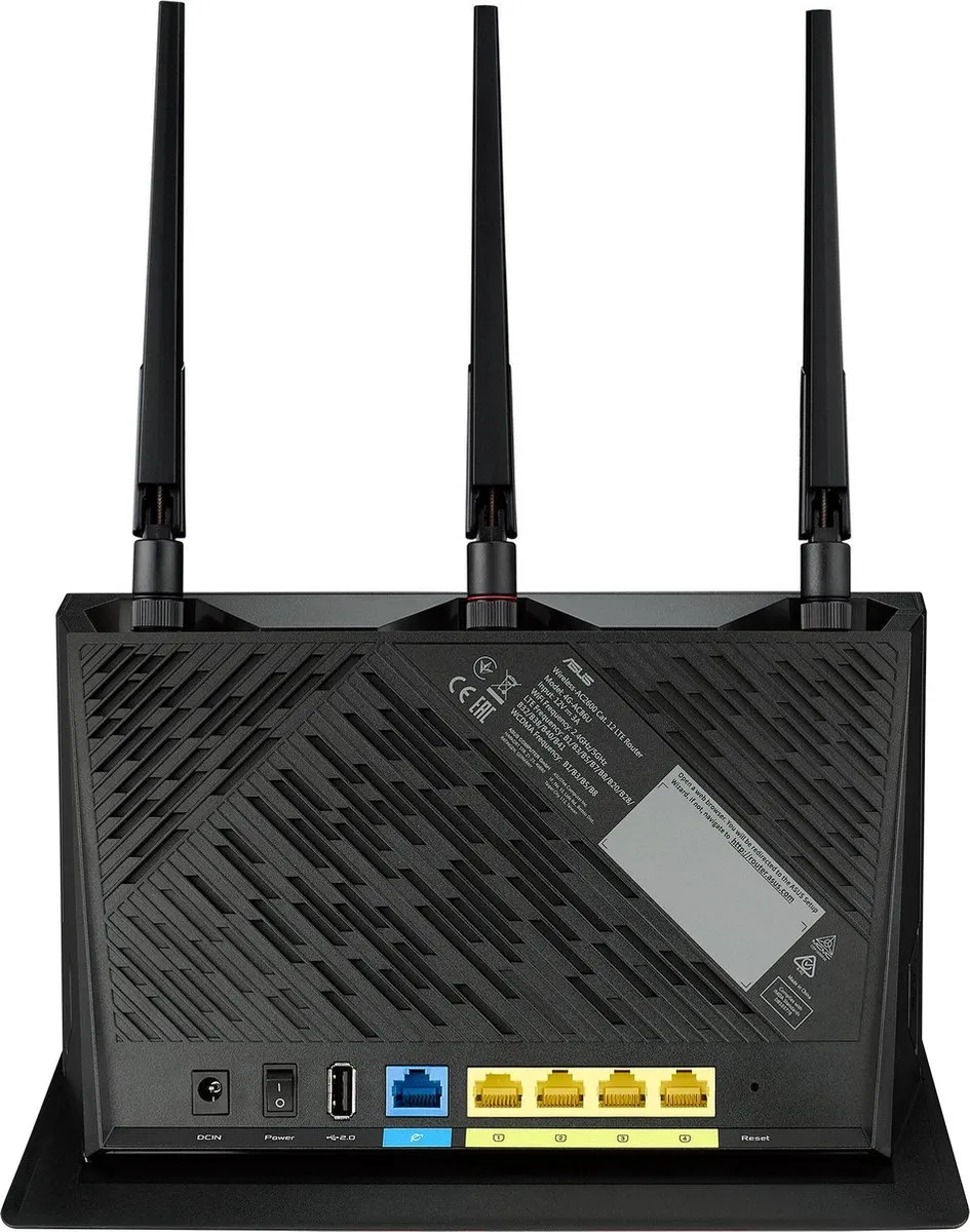 ASUS 4G-AC86U Draadloze Router - Dual-band Zwart