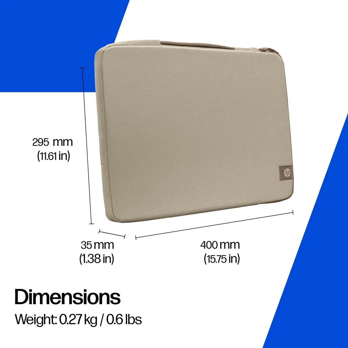 HP Protective Latte Taupe Laptophoes 15.6" - C3TR9AA