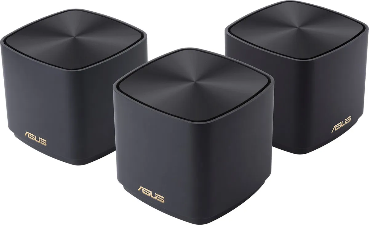 ASUS ZenWiFi XD4 Plus Mesh WiFi 3-pack - Zwart - afbeelding 6 van 6