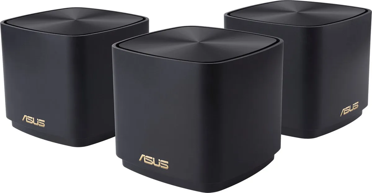 ASUS ZenWiFi XD4 Plus Mesh WiFi 3-pack - Zwart