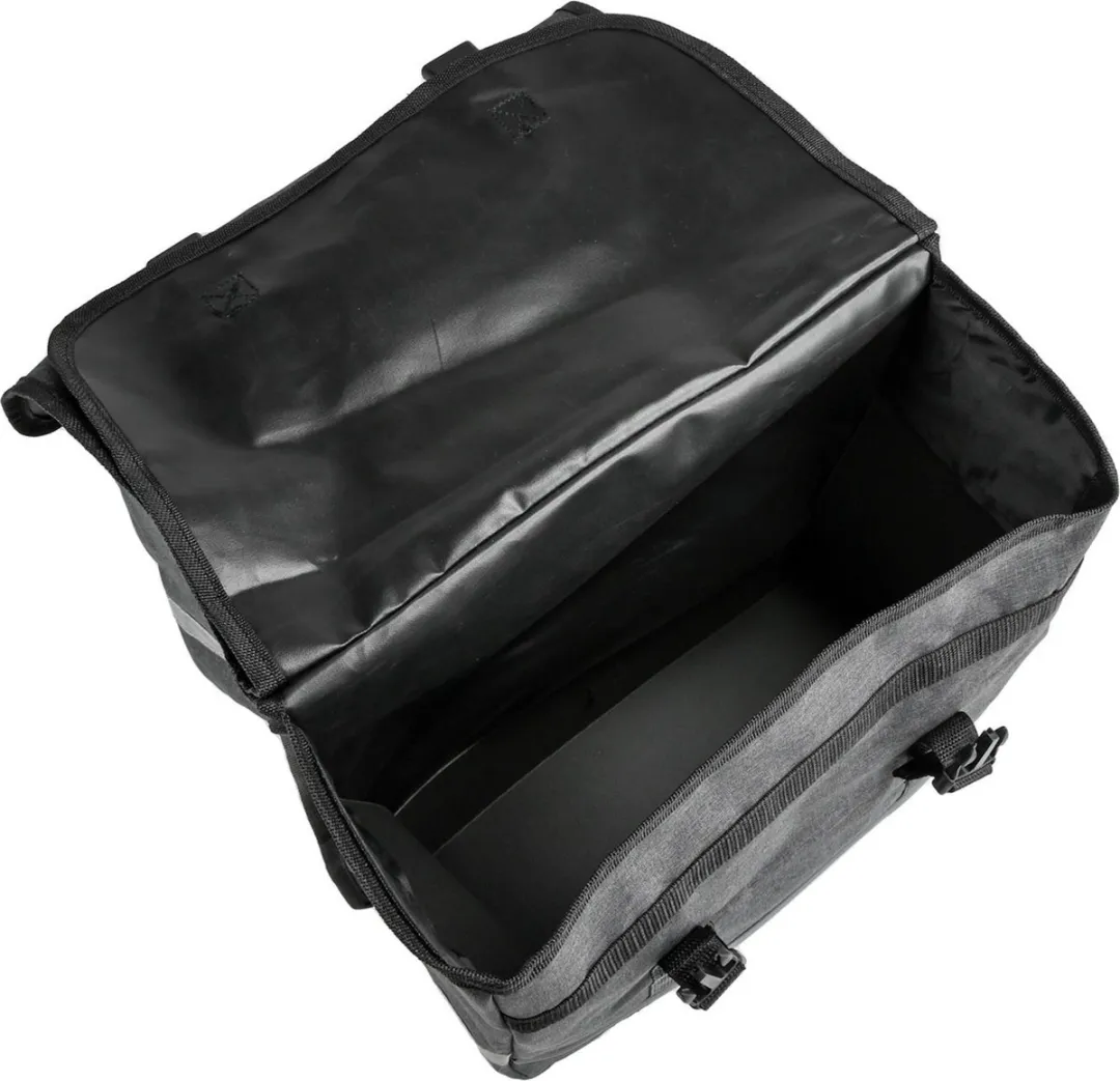 Lastpak Fietstas Dubbel - Canvas - 35 liter - Grijs