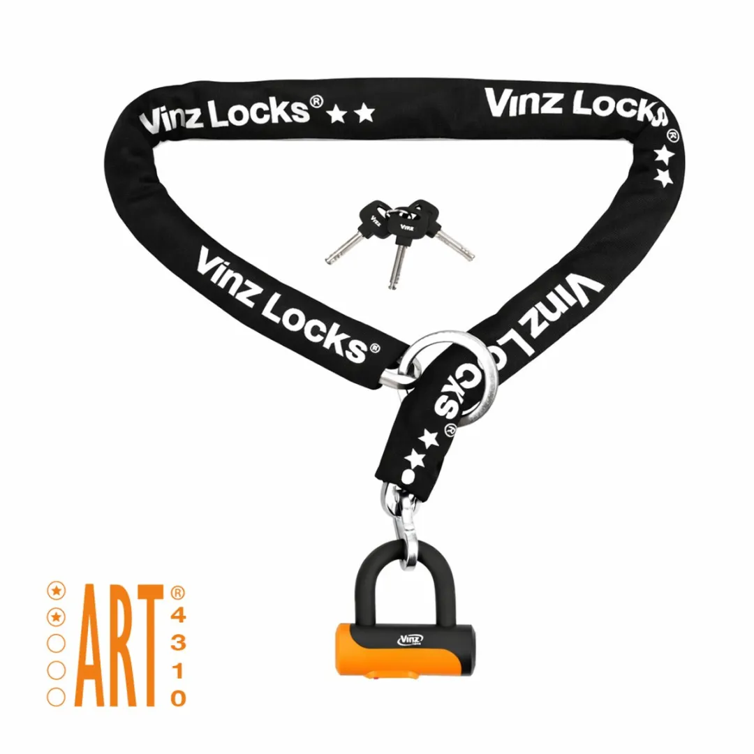 VINZ Tibba ART 2 Kettingslot 150cm