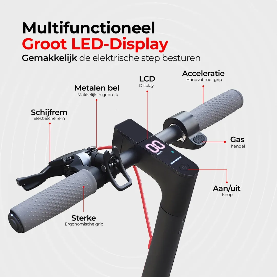 Stay-on LadPed Elektrische Step 350W - 25km/u - Inklapbaar - Laped + Slot - afbeelding 6 van 6