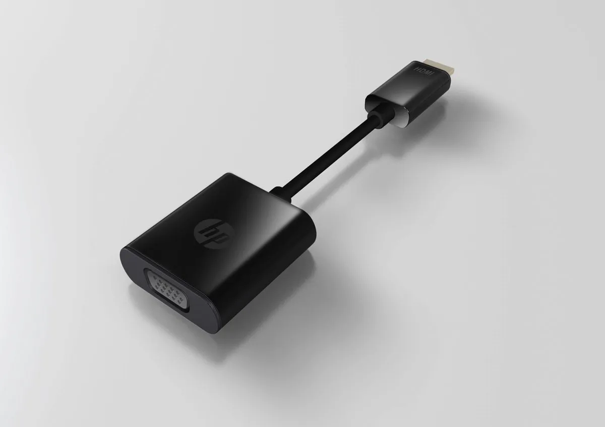 HP H4F02AA HDMI-VGA Adapter - Zwart - afbeelding 6 van 6