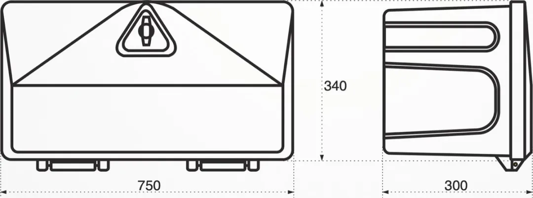 STABILO Box 750 Transparante Gereedschapskist 750x340x300mm - afbeelding 6 van 6