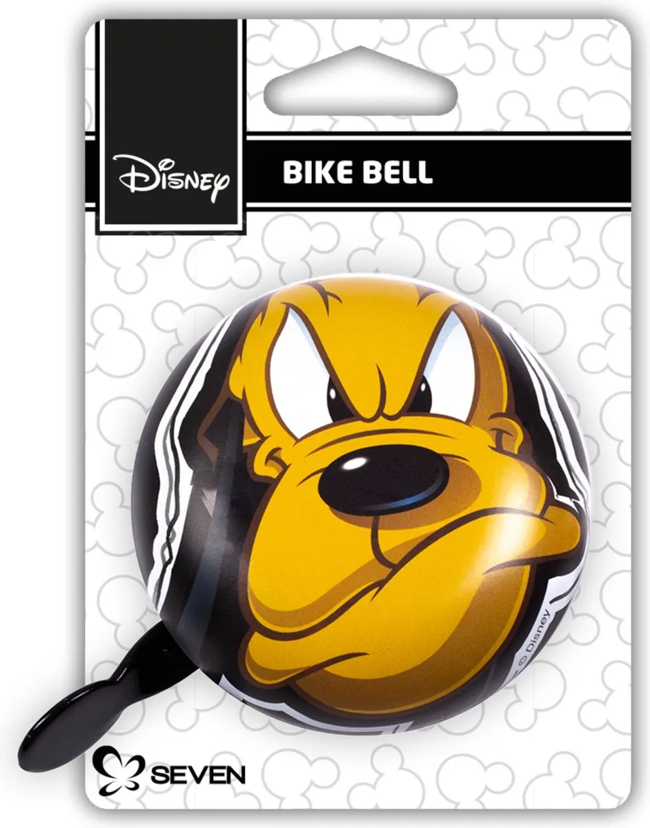 Disney Pluto Fietsbel 80mm - Zwart/Geel