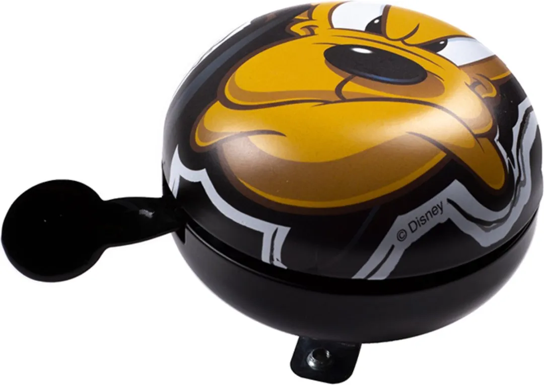 Disney Pluto Fietsbel 80mm - Zwart/Geel