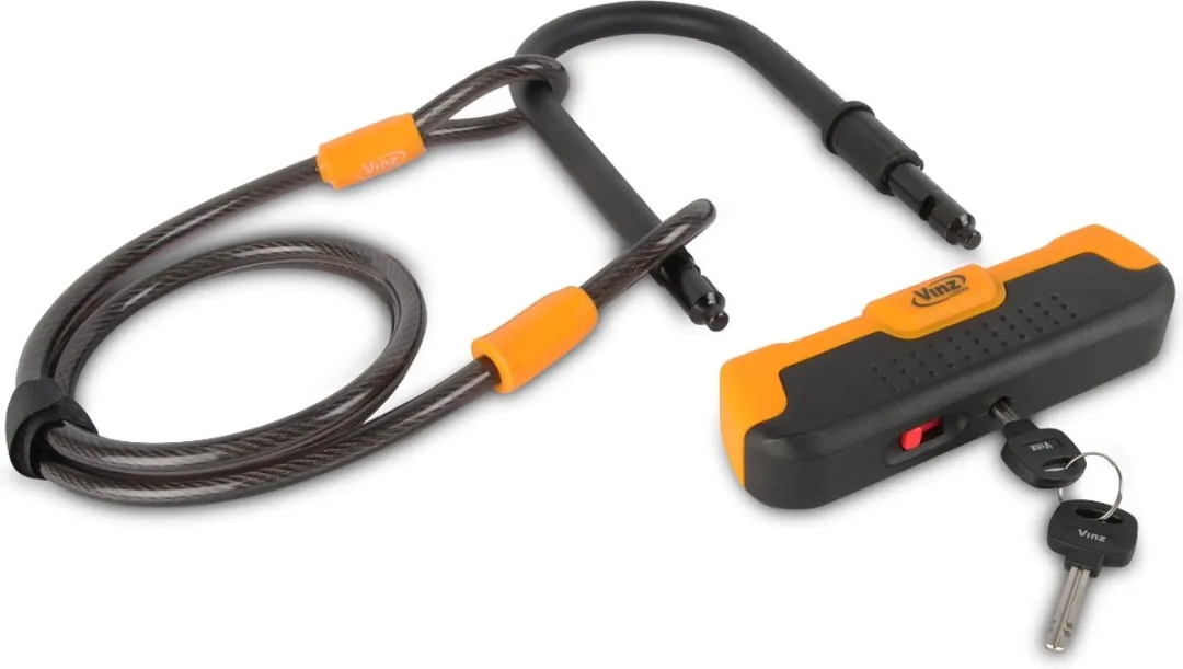 VINZ Maipo Beugelslot 150cm - Kabel 150cm - Zwart - afbeelding 6 van 6