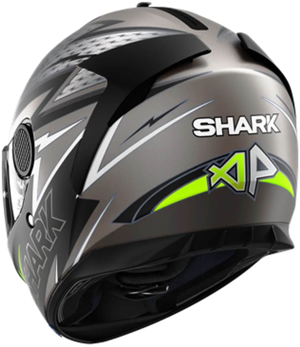 Shark Spartan 1.2 Motorhelm - Maat XL - Antraciet/Zwart Geel
