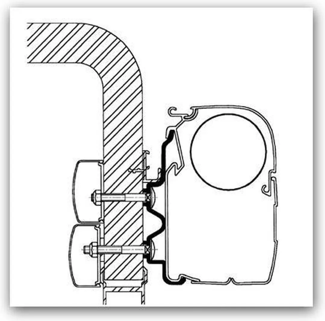 Thule Adapterkit Hymercamp 99 Serie 5 307933