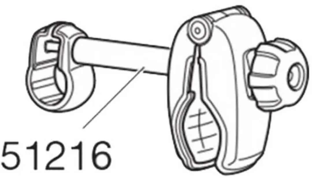 Thule Frameklem+arm 1 EuroRide 1500051216 - Zwart
