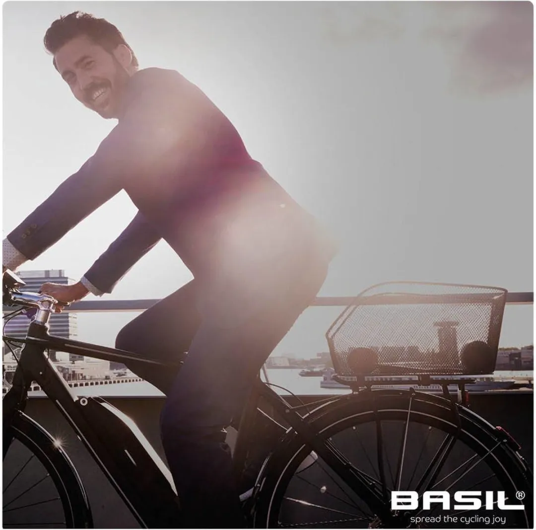 Basil Icon M Fietsmand Achter - Staal - Medium - afbeelding 5 van 5