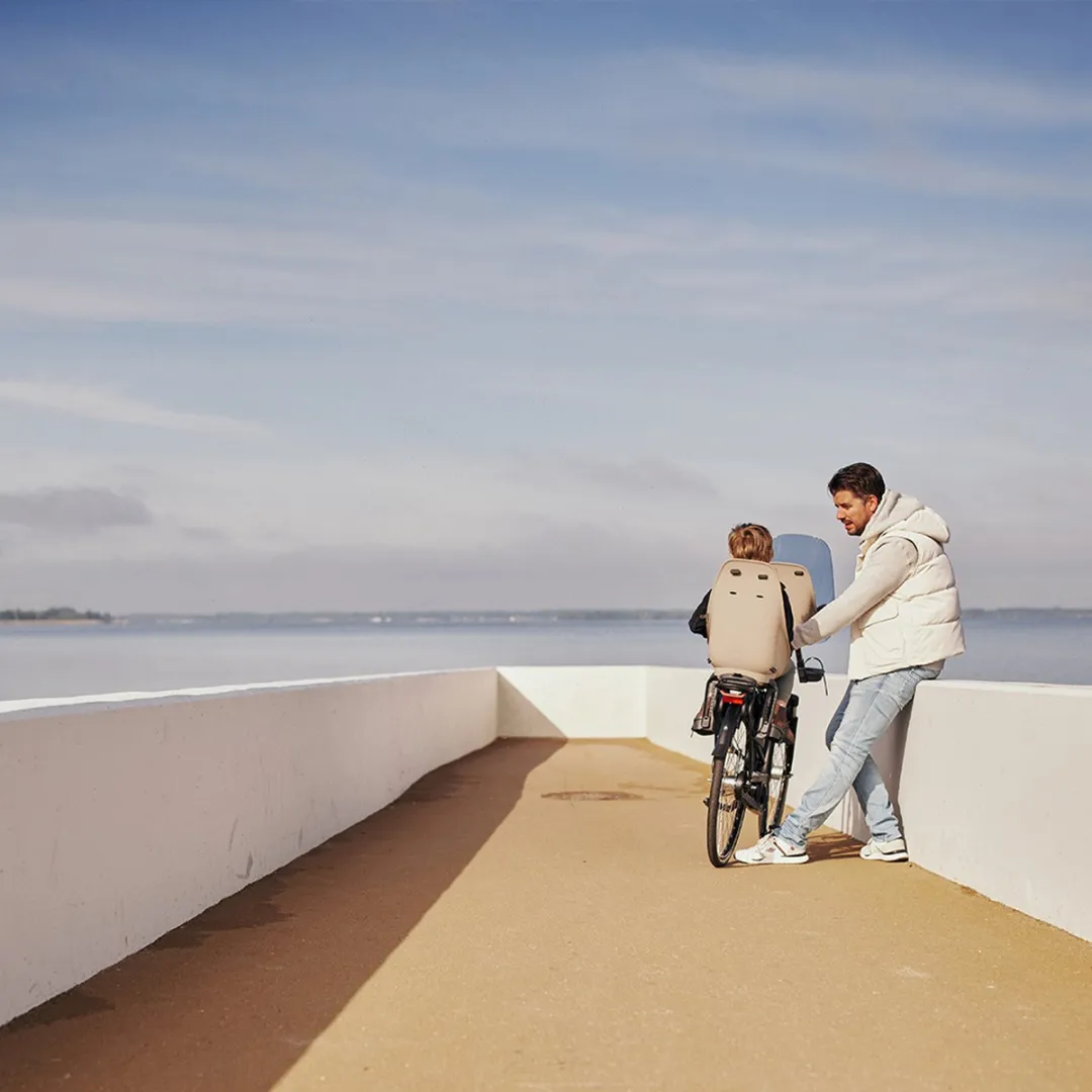 Urban Iki Fietsstoeltje Achter Ta–ke MIK HD - Inaho Beige/Bincho Black