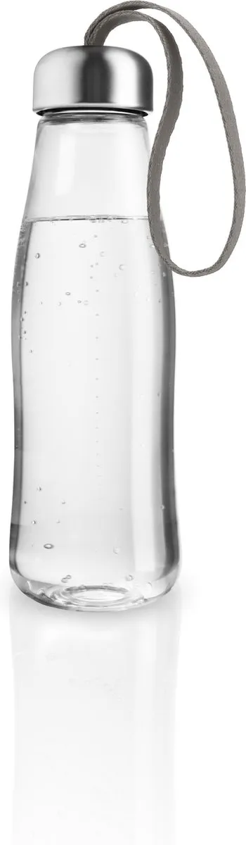 Eva Solo - Drinkfles 500 ml Glas Taupe - Borosilicaatglas - Transparant -