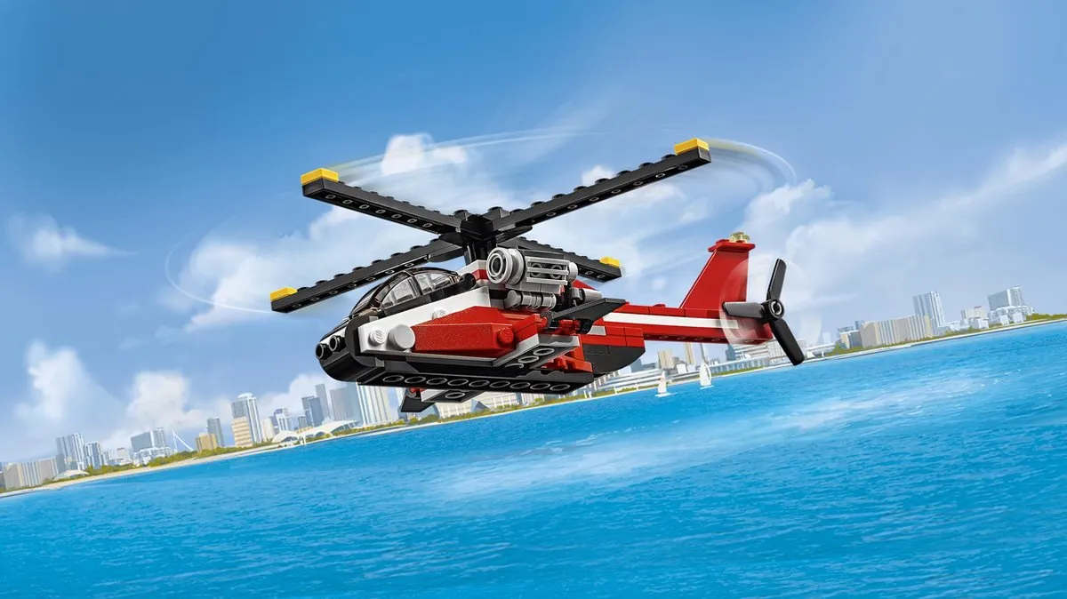 LEGO Creator Rode Helikopter 31057 - 102 Stukken