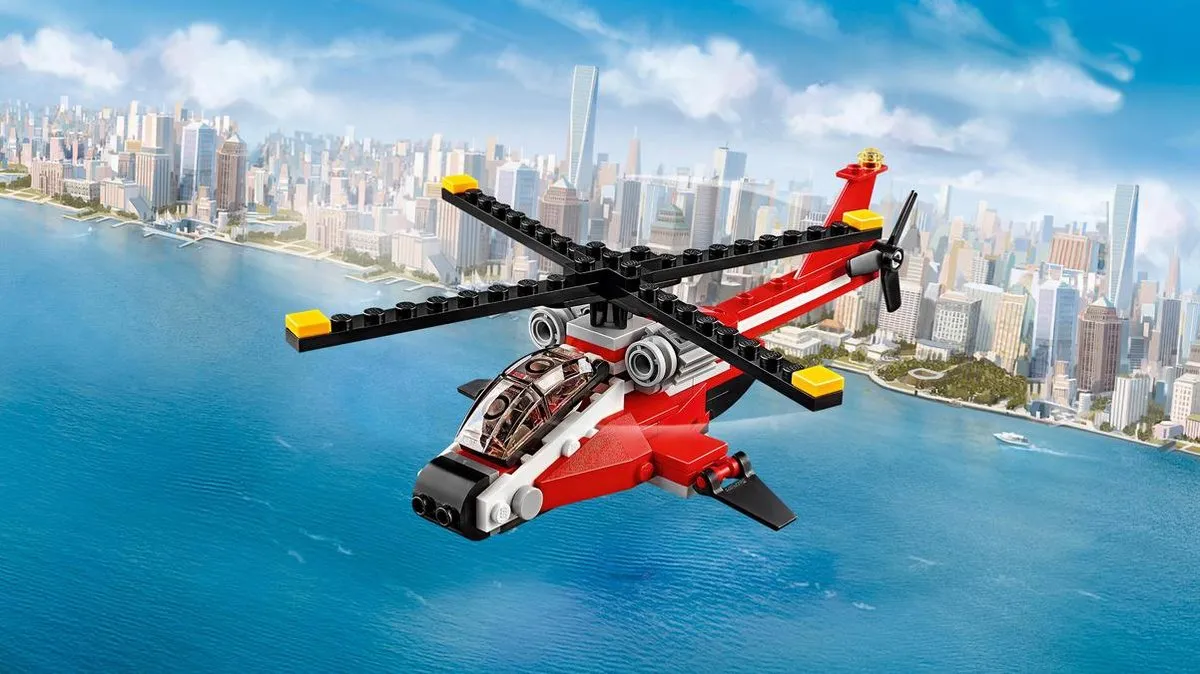LEGO Creator Rode Helikopter 31057 - 102 Stukken
