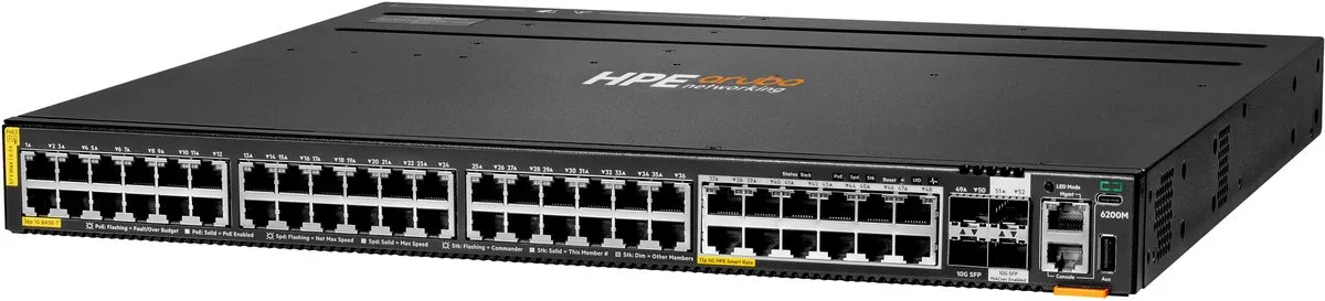HP Aruba 6200M R8Q71A Switch - 36x PoE 1440W - 4x SFP - afbeelding 6 van 6