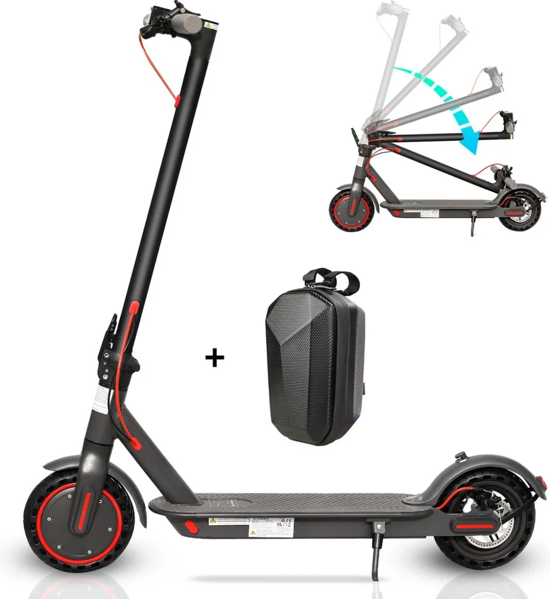 Stay-on Aovo M365 Pro | Elektrische Step | Stuurtas | Krachtige 350W Motor | 25km/h | Max. 35km | Compact inklapbaar | NL handleiding | Smart-App