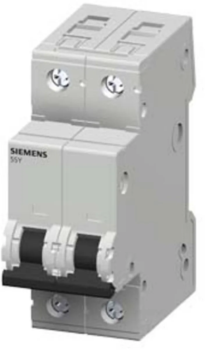 Siemens 5SY42027 Zekeringautomaat 2A - 230V/400V - Zwart