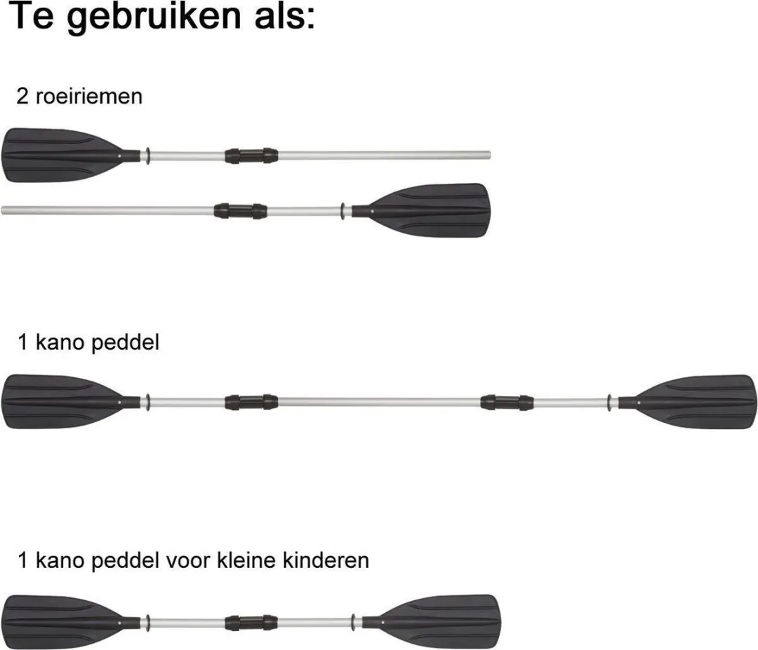 Bestway Hydro-Force Demonteerbare Roeispanen Aluminium 70.350.67.142 - Zilver