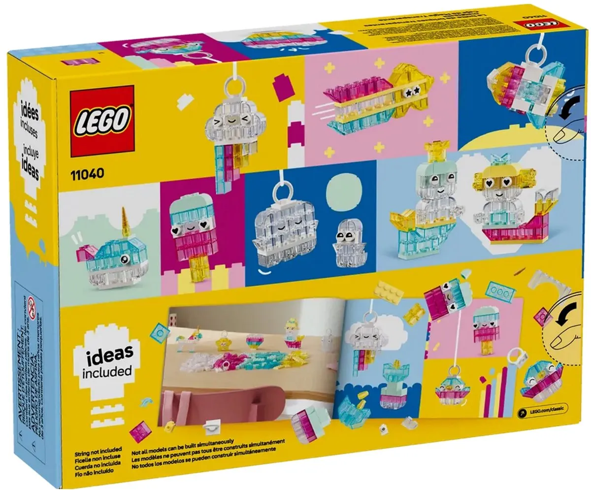 LEGO Classic Magische Transparante Doos 11040 - 340 Stukken - Meerkleurig