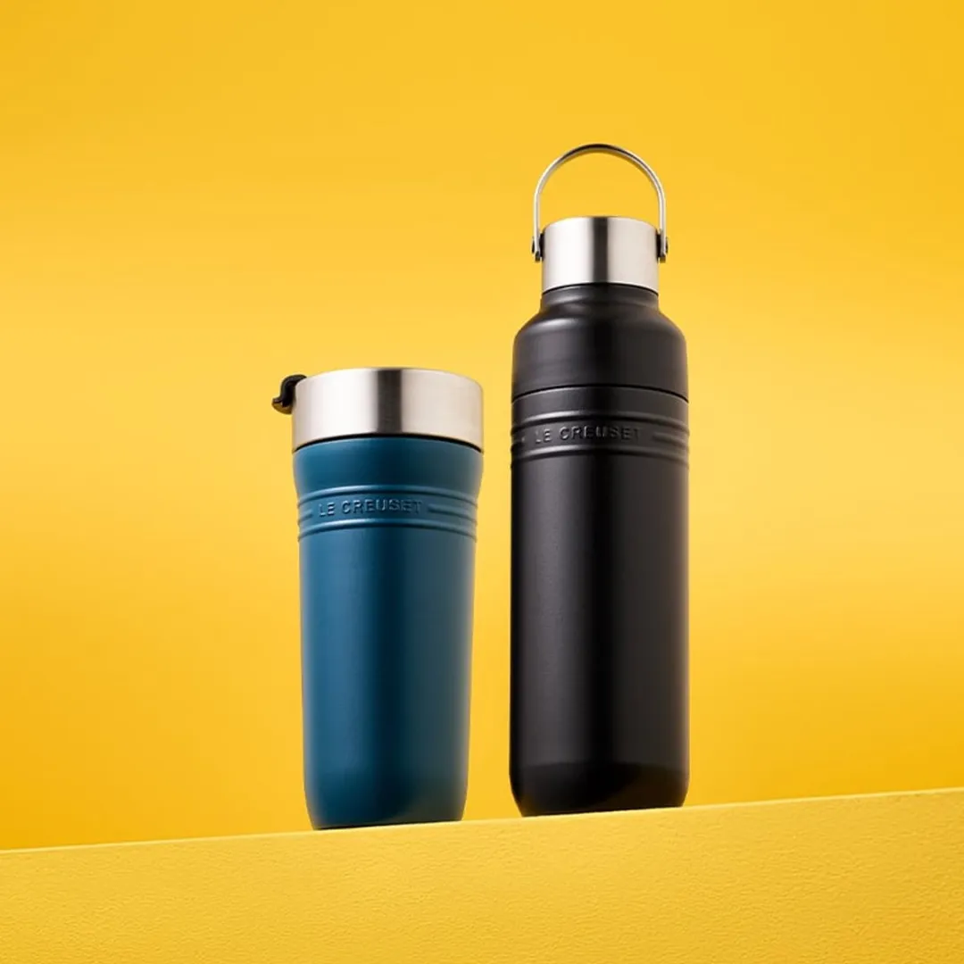 Le Creuset Drinkfles On The Go 0,5L - Mat Zwart