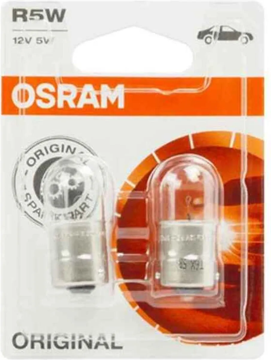 Osram Original Halogeenlamp BA15S R5W 12V/5W - 2 Stuks