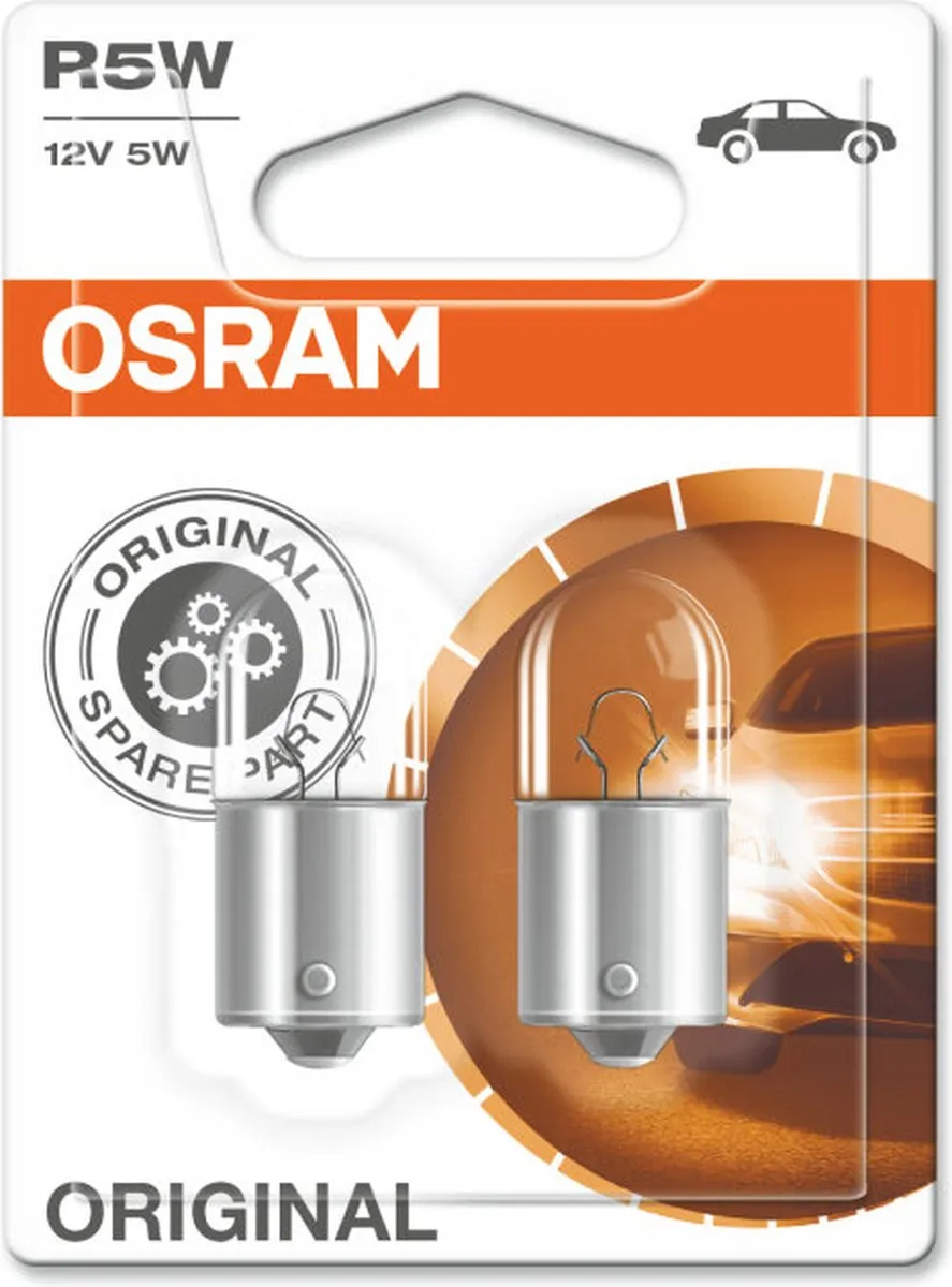 Osram Original Halogeenlamp BA15S R5W 12V/5W - 2 Stuks - afbeelding 6 van 6